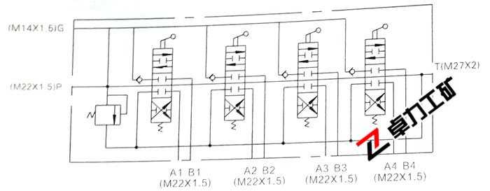 4GCJX-G12L-40-4T-4C-4C工程機械用多路換向閥