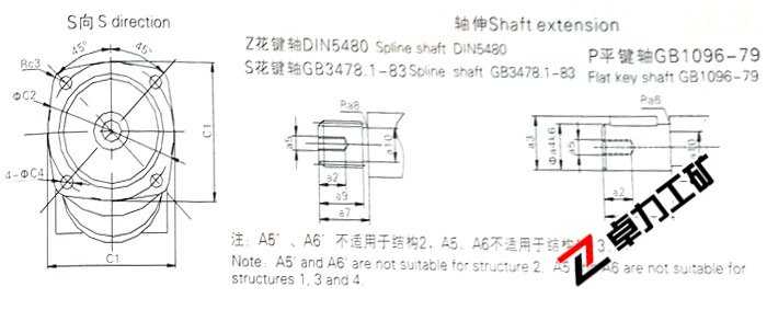 A2F定量泵/馬達(dá)外形尺寸